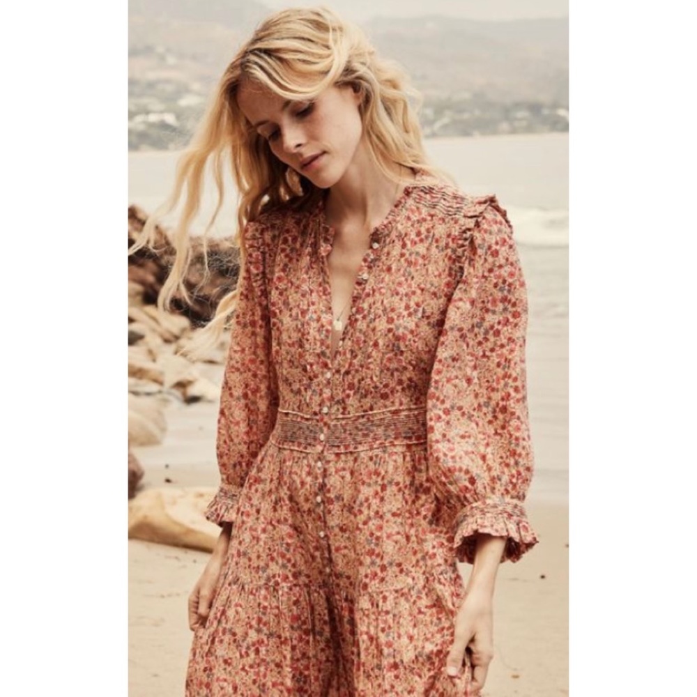 Down Monet Dress in Pink Valley Floral
